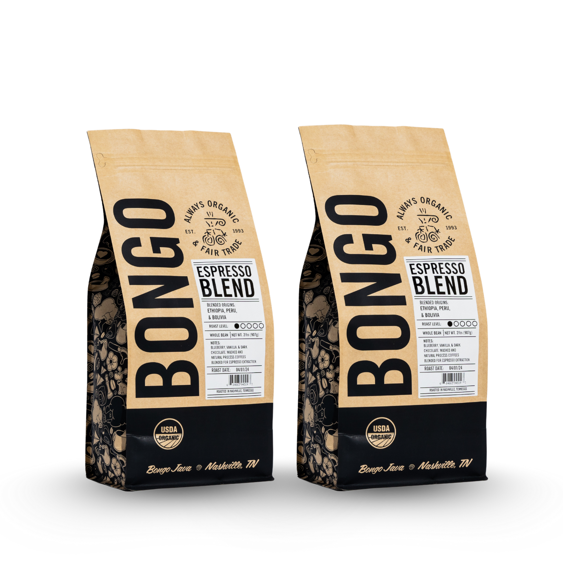 Espresso Blend 2lb- Office Subscription - BongoJava.com