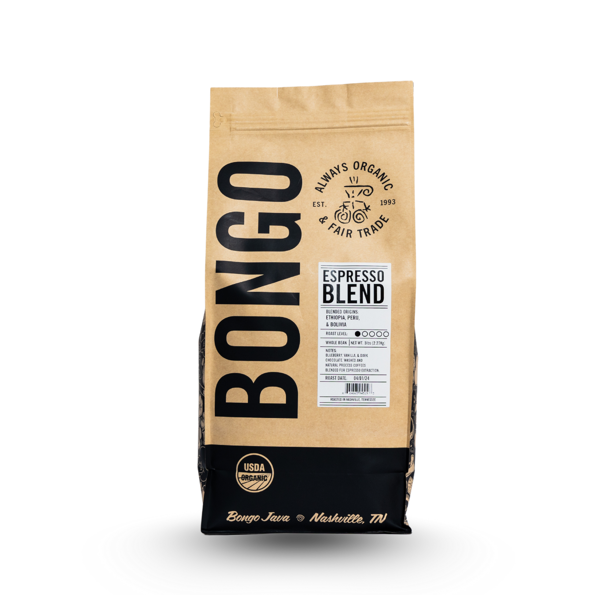 Espresso Blend 5lb- Office Subscription - BongoJava.com