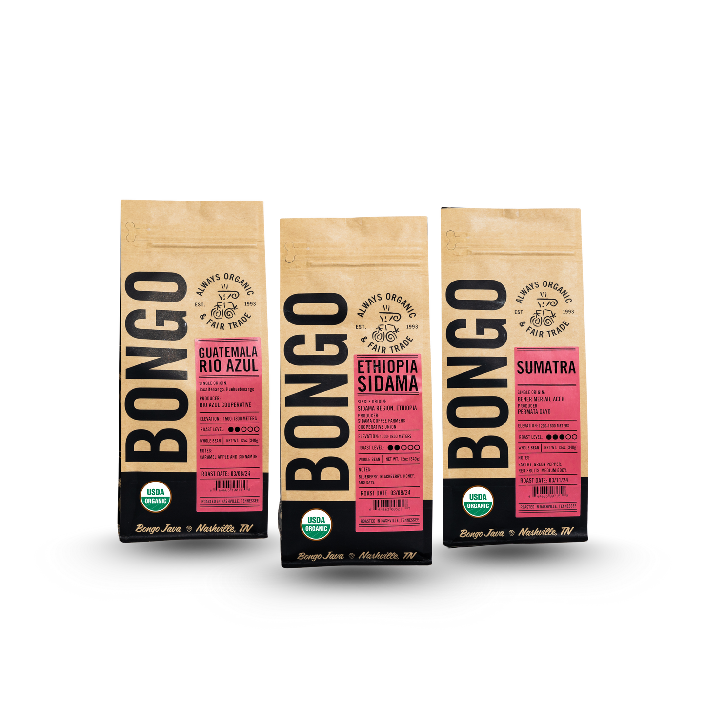 Single Origin Trio - BongoJava.com