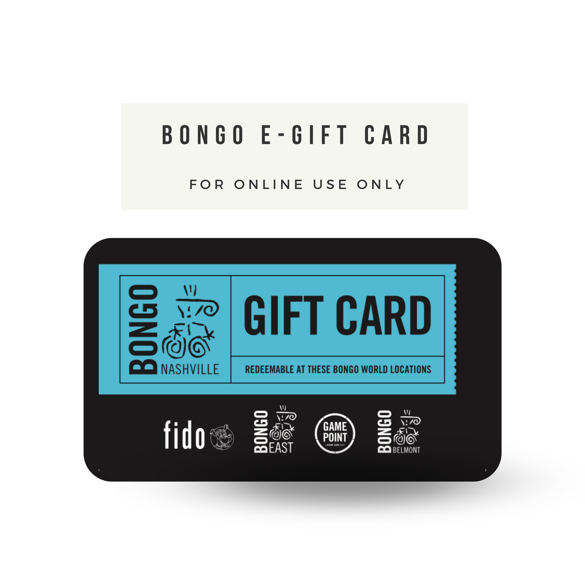 Webstore Gift Card (via email) - BongoJava.com