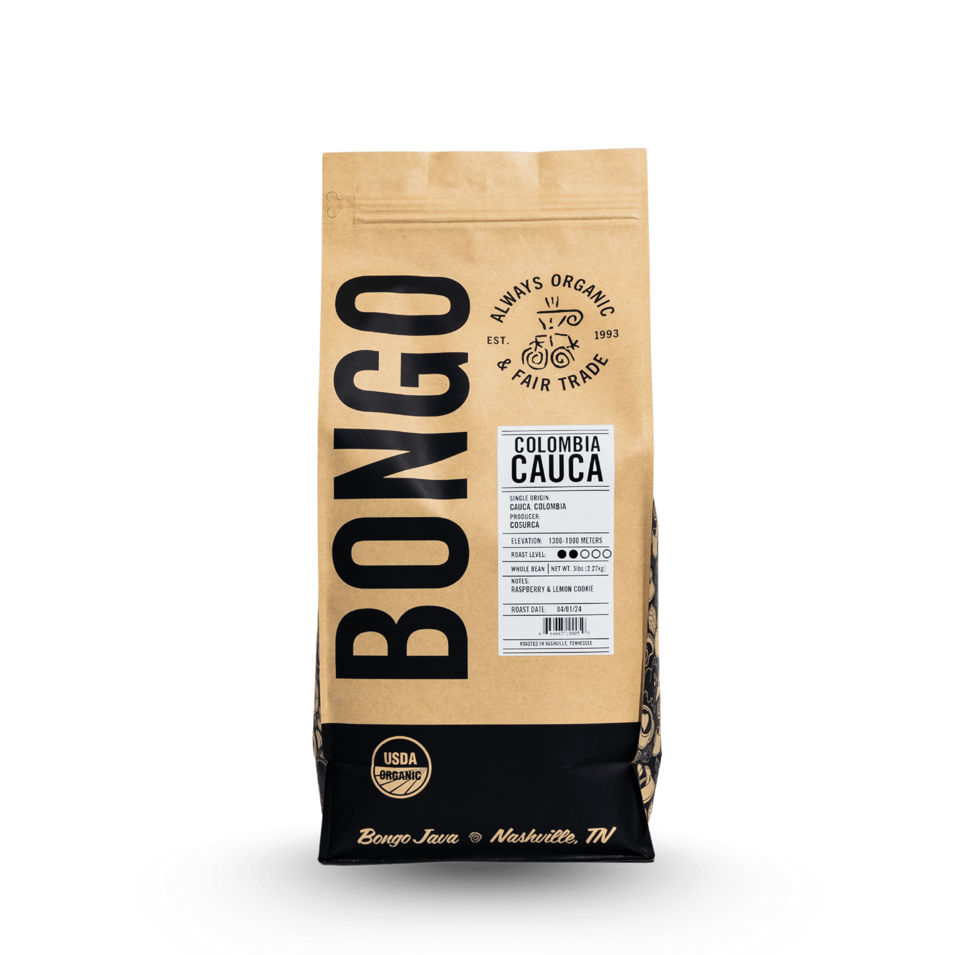 Colombia Cauca 5lb - Office Subscription - Bongo Roasting Co.